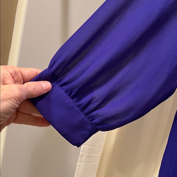 DEEP PURPLE fit for ROYALTY   5 button down w/ruffles - Picture 3 of 5